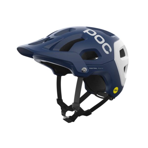 POC Tectal Race MIPS Helm Marineblau Mattweiß
