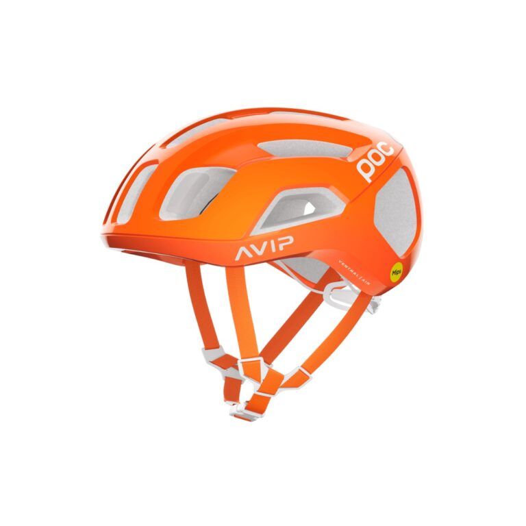POC Ventral Air Mips Helm Orange Weiß