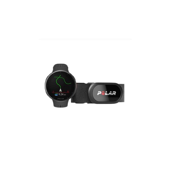 Polar Pacer Pro HR Uhr mit Herzfrequenzsensor H10 Grau Schwarz Schwimmen