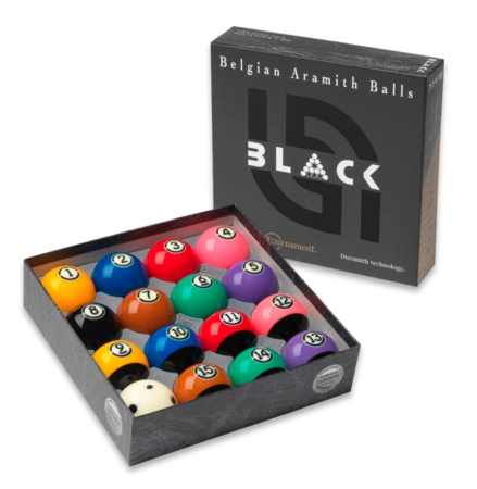 Poolbälle Tournament TV-Black 57.2mm