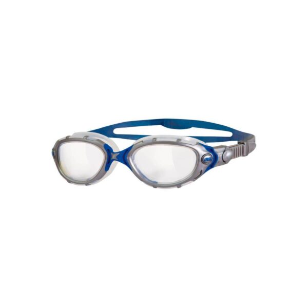 Predator Flex Zoggs Schwimmbrille in Grau und Blau Schwimmen