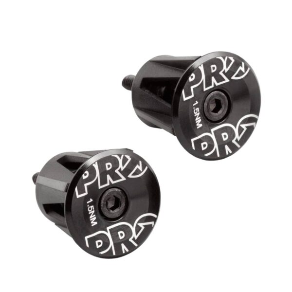 PRO Lenkerstopfen aus schwarzem Aluminium Fahrradzubehör