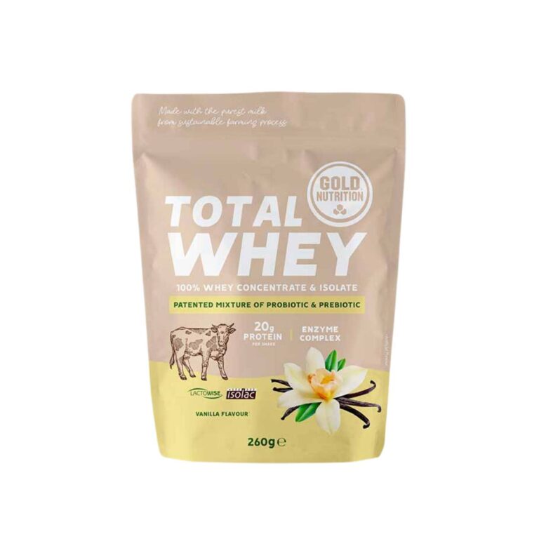 Protein GoldNutrition Total Whey Vanille 260g Ernährung