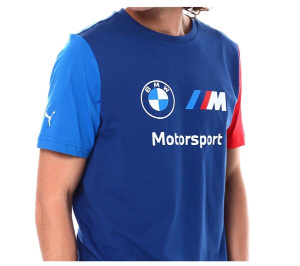 Puma BMW M Motorsport ESS Logo Tee - Herren T-Shirt Baumwolle Blau 538148-04