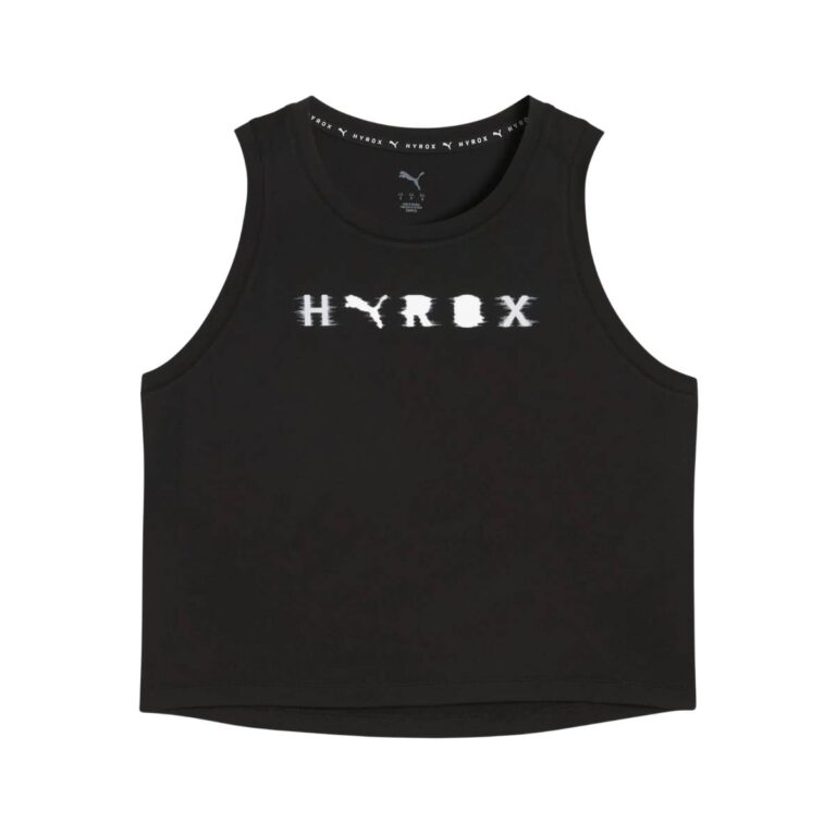 Puma Hyrox Cloudspun ThermoAdapt Crop Top Ärmellos Schwarz Damen