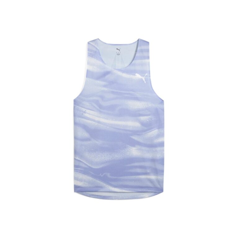 Puma Raceday Ultraspun ärmelloses Shirt Blau Weiß