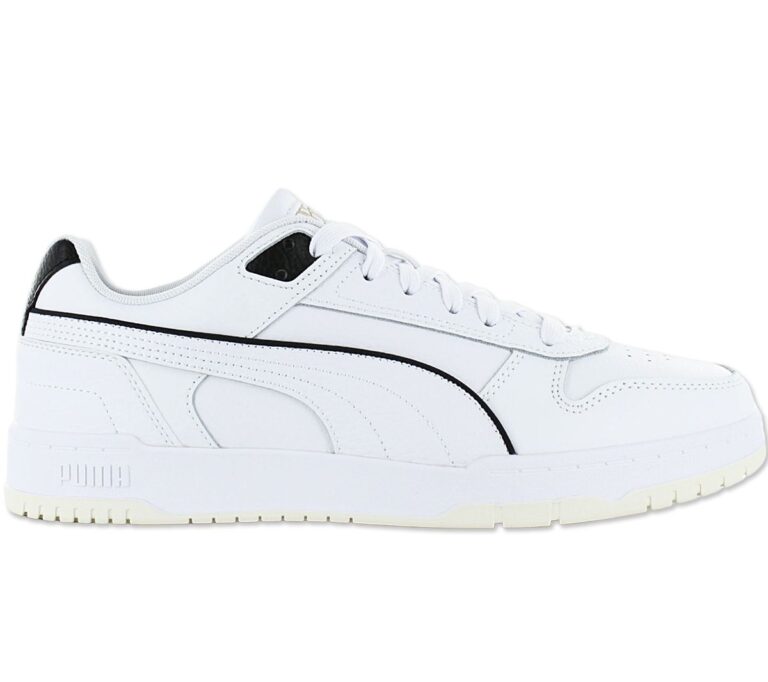 Puma Rebound RBD GAME Low - Herren Schuhe Leder Weiß 386373-01 Sneaker