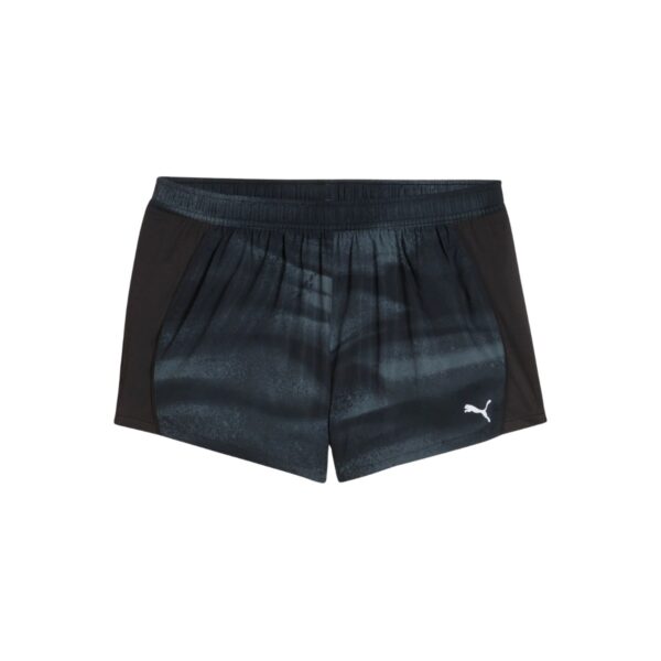 Puma Run Velocity All-Over Print 3" Shorts Schwarz Damen
