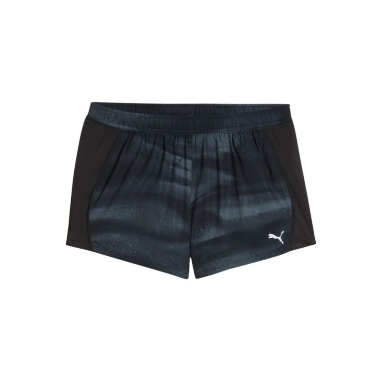 Puma Run Velocity All-Over Print 3" Shorts Schwarz Damen