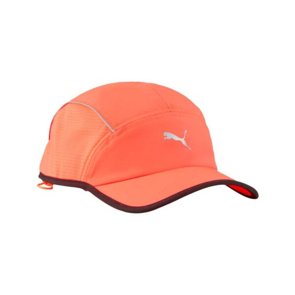 Puma Runner Short Visor 5 Panel Kappe Orange Laufzubehör