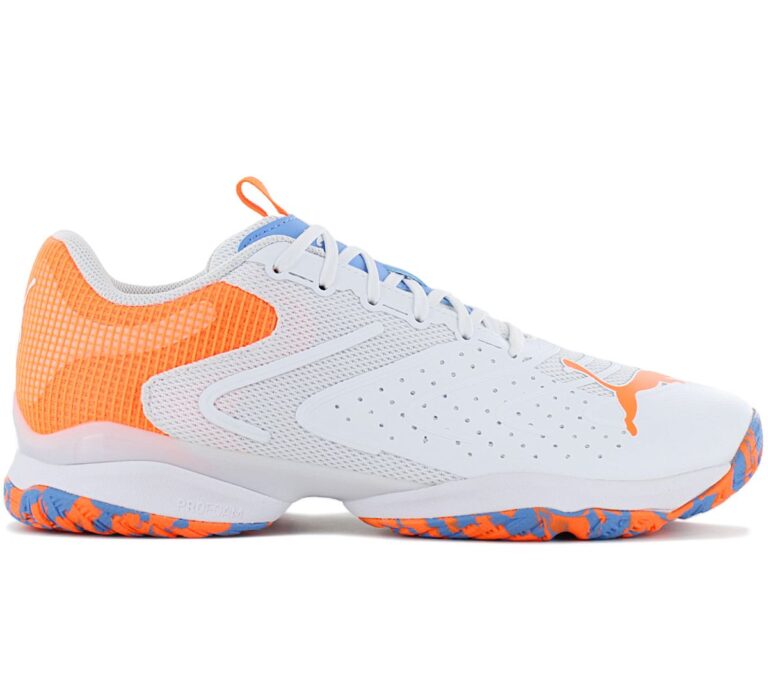 Puma Solarattack RCT - Padel Squash Sport Schuhe Weiß 106947-04 Tennisschuhe