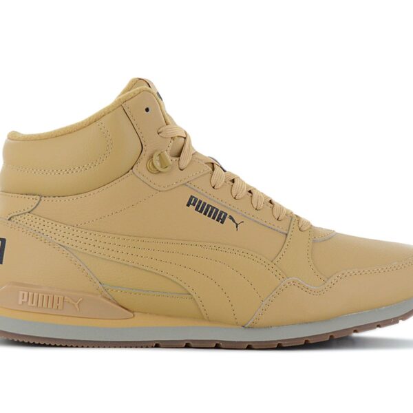 PUMA ST Runner V3 Mid Leather - Herren Sneakers Schuhe Leder Beige 387638-05
