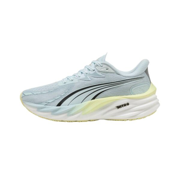 Puma Velocity NITRO 4 Blau Gelb AW25 Damen Sportschuhe