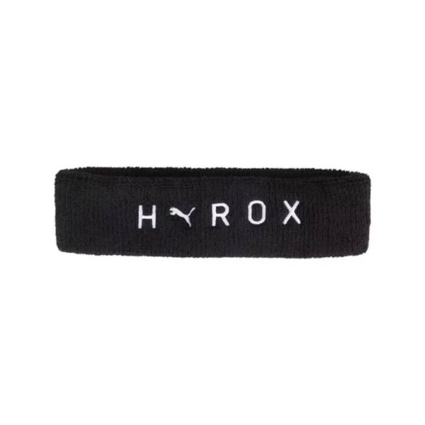 Puma x Hyrox Schwarzes Stirnband Laufzubehör
