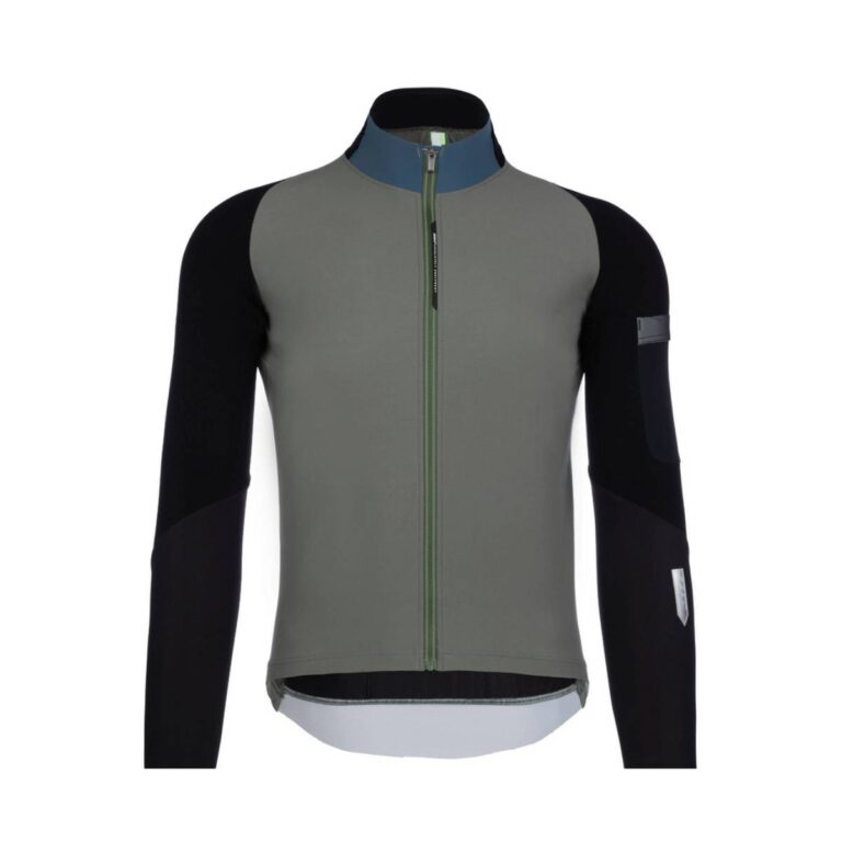 Q36.5 Hybrid Que X Langarm Herren Trikot Dunkelgrün