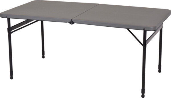 Redcliffs Stahl-Camping-Tisch - 122 x 61 cm - Dunkelgrau Wohnen & Kochen