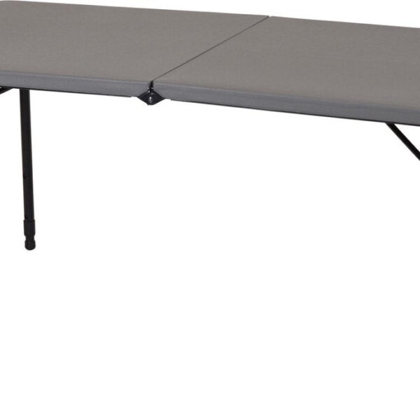 Redcliffs Stahl-Camping-Tisch - 122 x 61 cm - Dunkelgrau Wohnen & Kochen