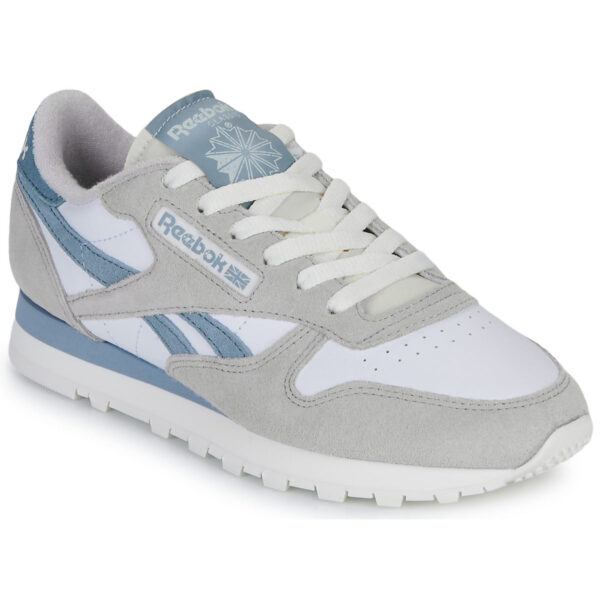 Reebok Classic Leather - Grau/Blau - Männer - Stylisches Retro Design - Größe 37 Kleidung