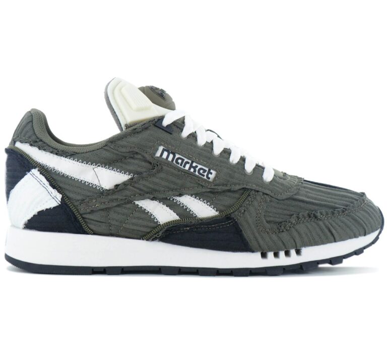 Reebok x MARKET - Classic Leather PUMP - Herren Sneakers Schuhe Grün 100069830