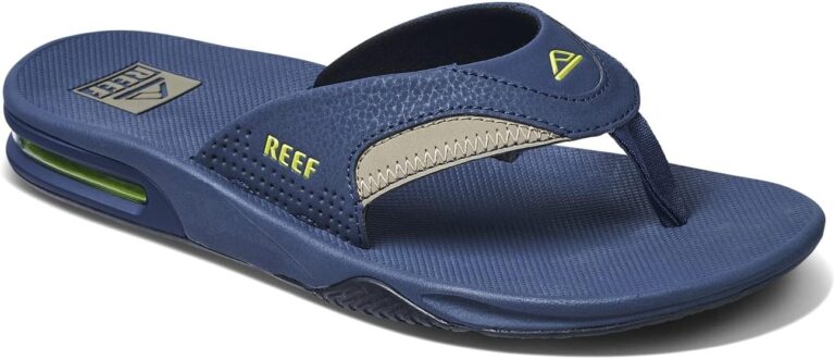 Reef Fanning Pantoffeln für Männer - Marineblau - Größe 42 Kleidung