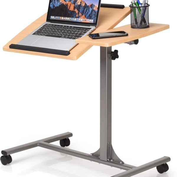RELAX4LIFE Betttisch für Computer 64 x 45 x 64-95 cm