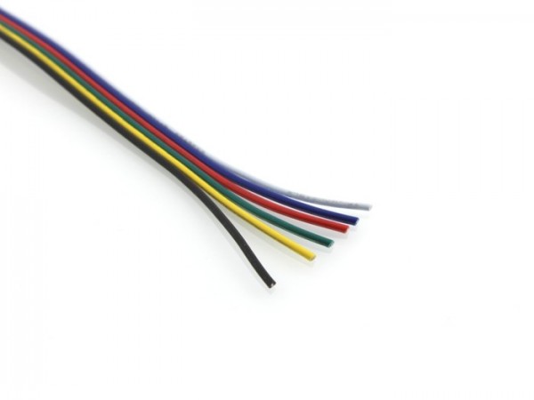 RGBCCT Flachbahnkabel 6x 0