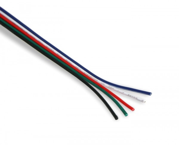 RGBW Flachbahnkabel 5x 0