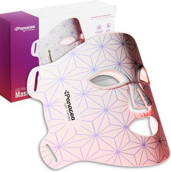 Rotlichttherapie LED-Gesichtsmaske Hautpflege - Rotlichttherapie - Akne - Kollagen - 520 LED-Lampen- Quattro Chip Technologie Schön & Gesund