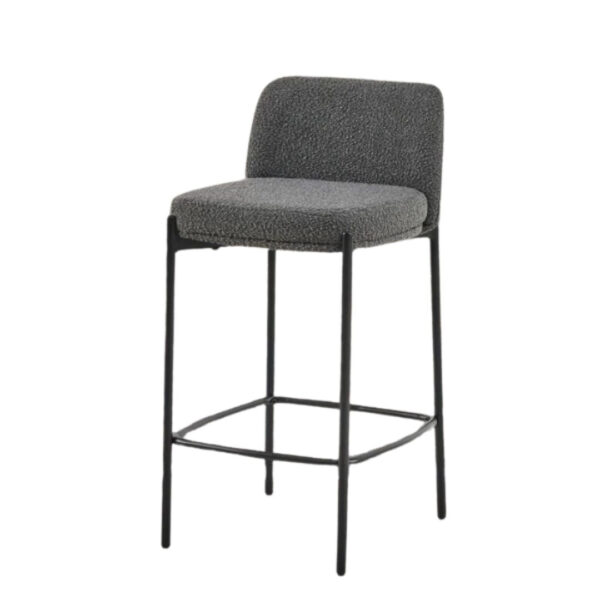 Rousseau Barhocker Ella - H85 x B37 x T42 cm - Grau Wohnen & Kochen