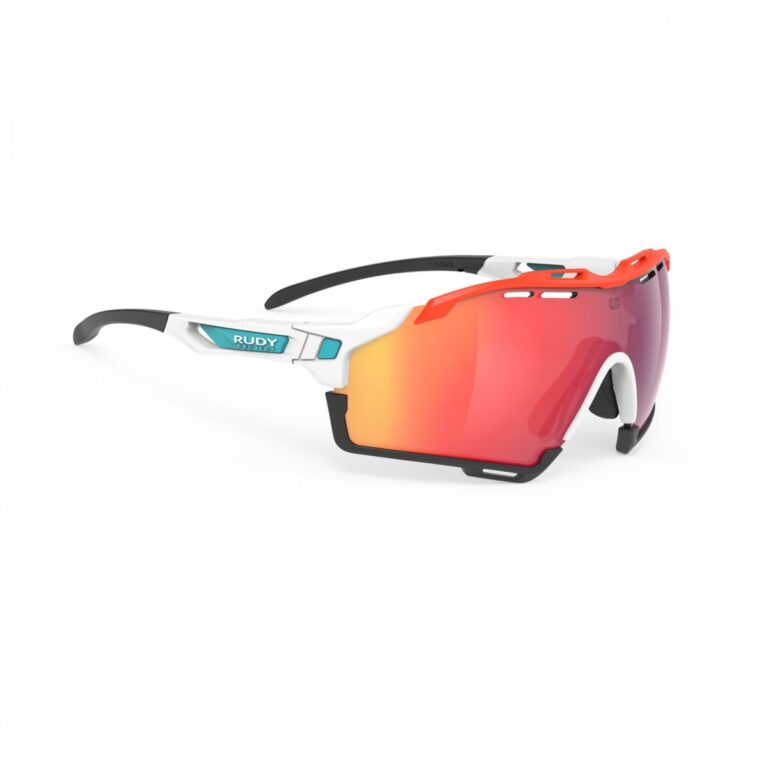 Rudy Project Cutline Mattweiße Multilaser-Rotbrille Fahrradbrillen