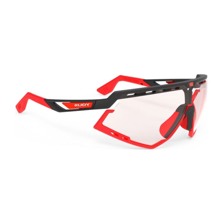 Rudy Project Defender Brille Mattschwarz – Fluo Red Impactx™ Photochromic 2Red Fahrradbrillen