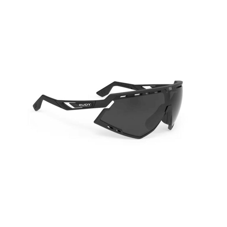 Rudy Project Defender Mattschwarze Brille Geräucherte schwarze Gläser Fahrradbrillen