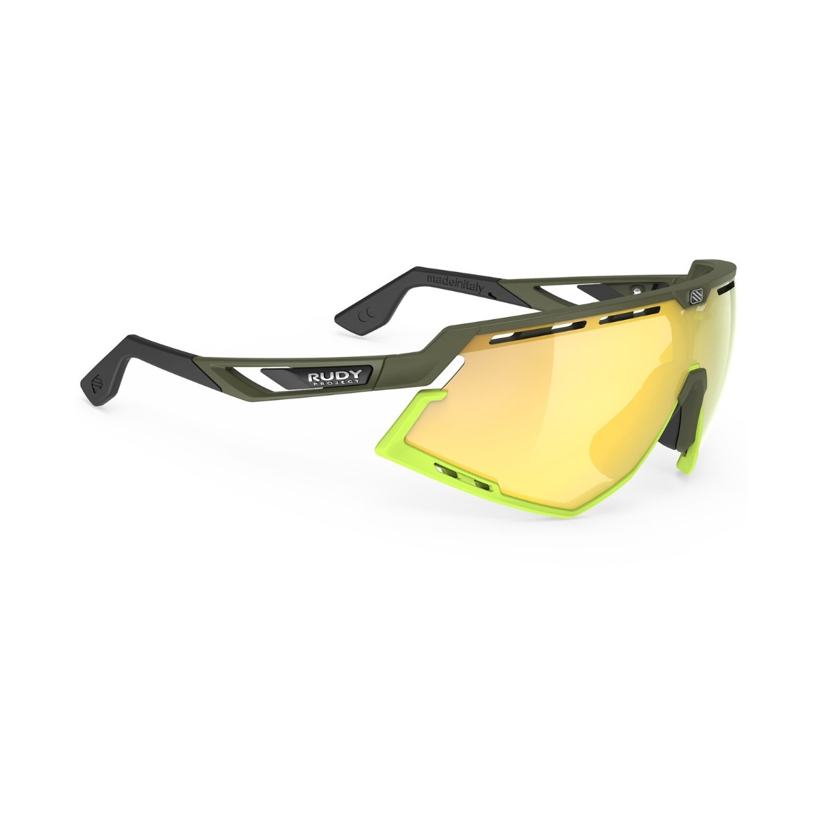 Rudy Project Defender Multilaser Matte Olivgelbe Brille Fahrradbrillen Rudy Project Defender Multilaser Matte Olivgelbe Brille Fahrradbrillen