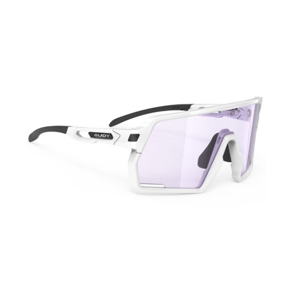 Rudy Project Kelion White Gloss Impactx™ Photochromic 2 Laser Purple Brille Fahrradbrillen