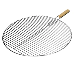 Runder Edelstahl Grillrost Ø 54.5 cm mit abnehmbarer Griff 3684