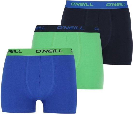 S Wolkig Blau Schwarz Gre 900603 7000P Herren Boxer O Neill wolkig blau uni 3er-Pack Kleidung