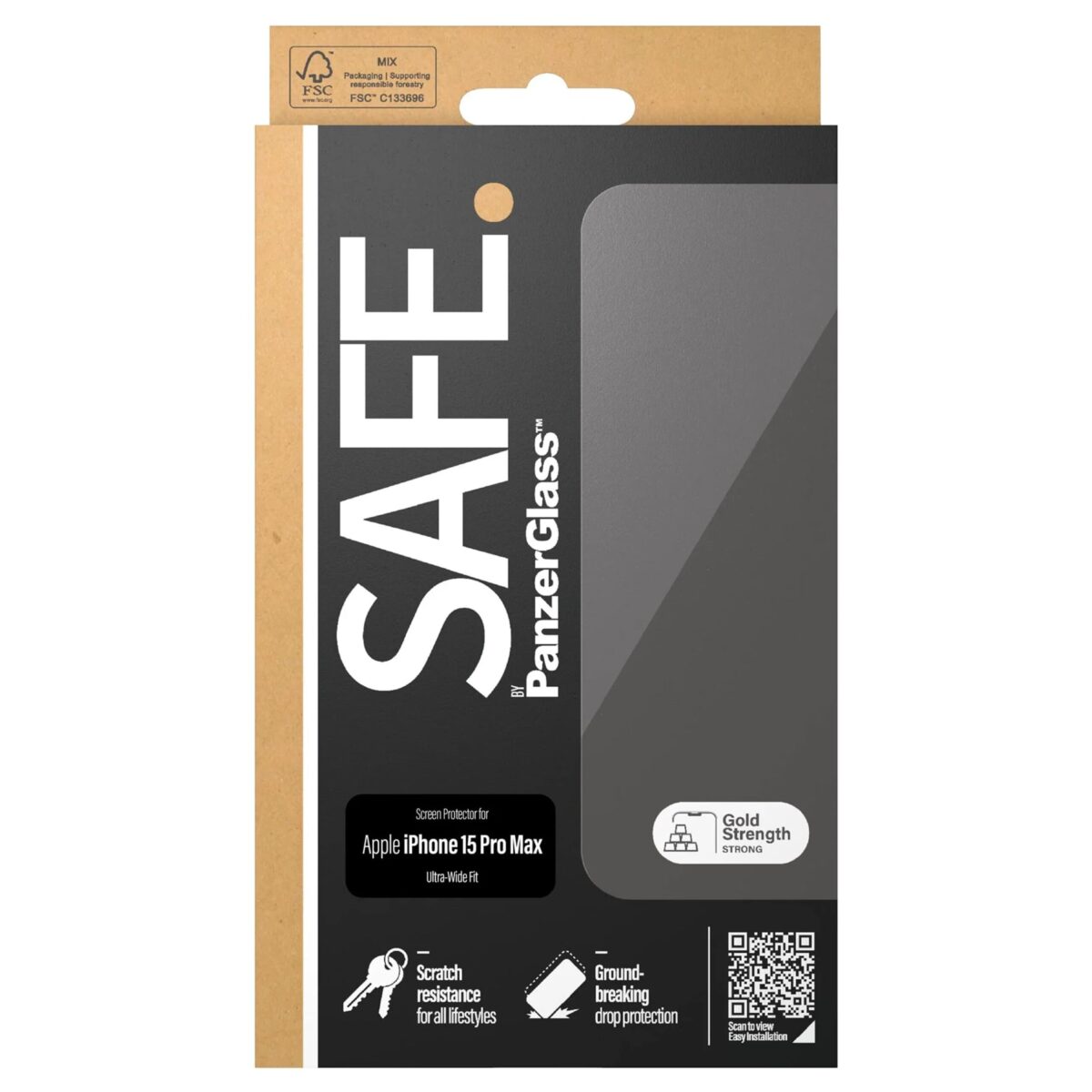 SAFE. BY PANZERGLASS ULTRA-WIDE FIT - Smartphone BildschirmschutzNeuware - Handy-Zubehör