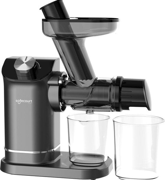 Safecourt Kitchen Slowjuicer - Entsafter - Gemüse- und Obstpresse - Grau Wohnen & Kochen