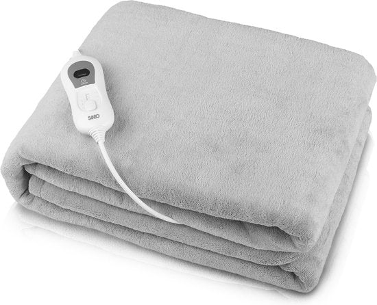 Sanbo Electric Blanket - 120 x 160 cm - Maschinenwaschbar - Decke - 1 Person - 3 Stufen - Mit Timer - Wärmedecke Vertaald