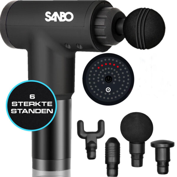 Sanbo HK-474 - Massagepistole - Sport und Relax Massage - Schwarz Vertaald