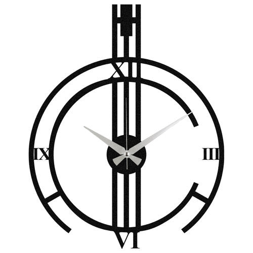 Santo Analoge Wanduhr - Schwarz Wohnen & Kochen