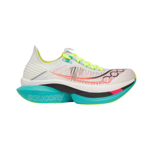 Saucony Endorphin Elite 2 Schuhe Weiß Blau AW25 Unisex