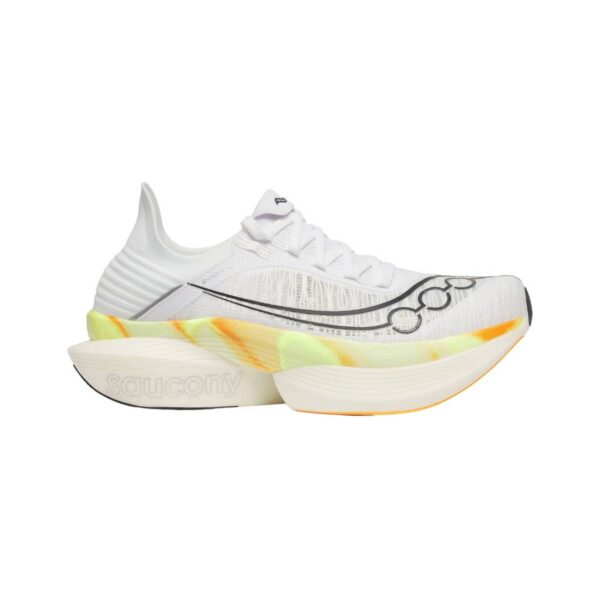 Saucony Endorphin Elite 2 Weiß Gelb SS25 Unisex Schuhe