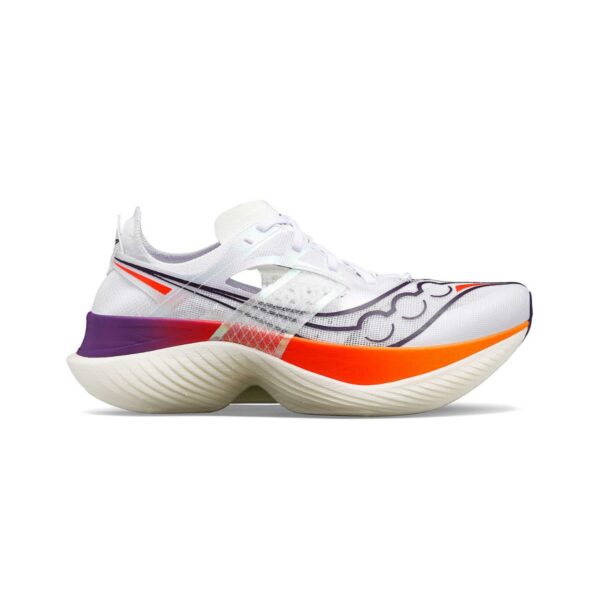 Saucony Endorphin Elite Weiß Lila Turnschuhe