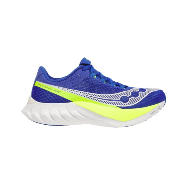 Saucony Endorphin Pro 4 Schuhe Blau Gelb AW25