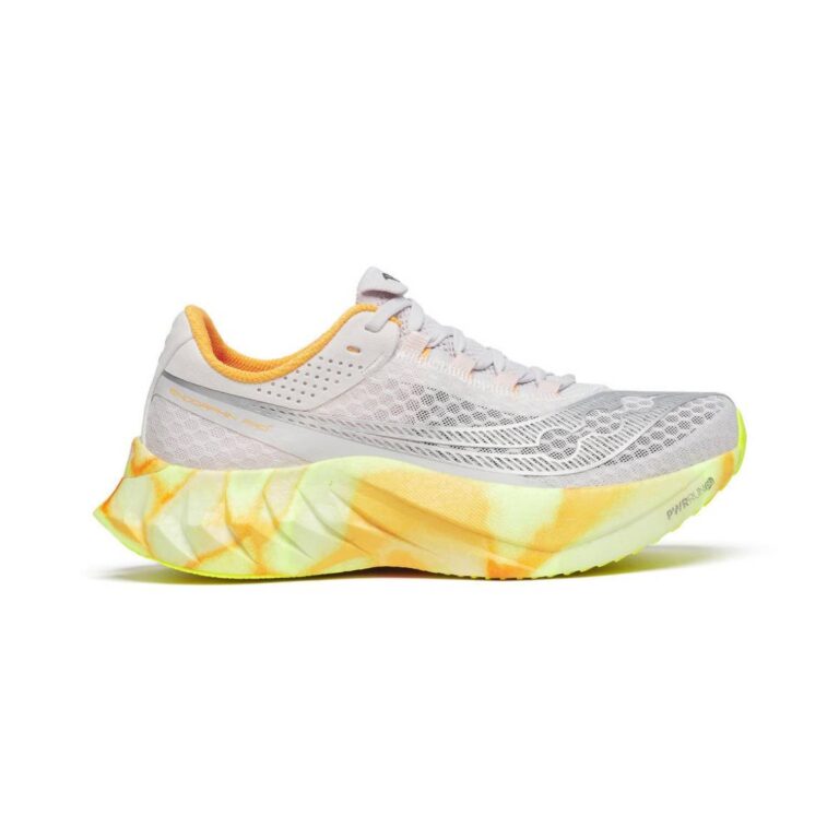 Saucony Endorphin Pro 4 Schuhe Weiß Gelb SS25 Damen