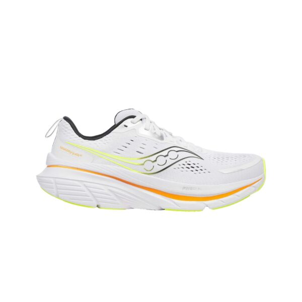 Saucony Guide 18 Schuhe Weiß Gelb SS25