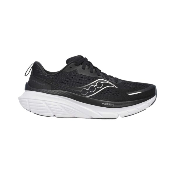 Saucony Guide 18 Wide Schwarz Weiß SS25 Damen-Schuhe