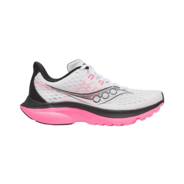 Saucony Kinvara 16 Schuhe Weiß Rosa AW25 Damen