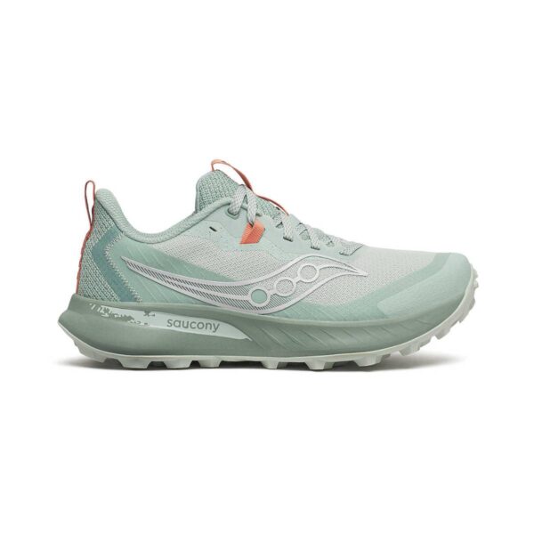 Saucony Peregrine 15 Grün Grau AW25 Damen Schuhe